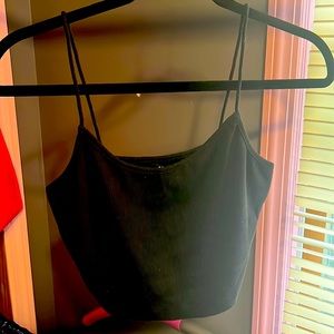 Black crop top